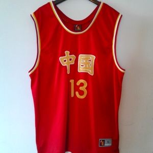 Throwback Yao Ming #13 Team China  Basketball Association Jersey All Stitched XL